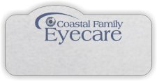 (image for) Coastal Family Eyecare Shaped Silver Badge Logo Only