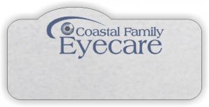 (image for) Coastal Family Eyecare Shaped Silver Badge Logo Only