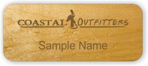 (image for) Coastal Outfitters Standard Maple Laser Engraved badge