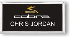 (image for) Cobra Executive Black Silver Framed Badge