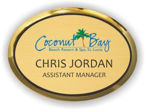 (image for) Coconut Bay Resort Gold Executive Oval Badge