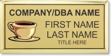 (image for) #COF2 Coffee Executive Gold Name Badge