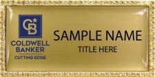 (image for) Coldwell Banker Cutting Edge Bling Gold badge