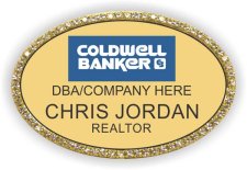 (image for) Coldwell Banker Gold Oval Bling Badge