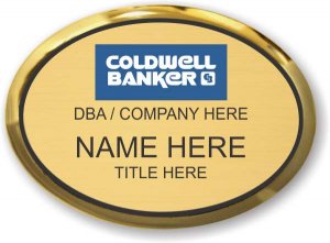 (image for) Coldwell Banker Executive Oval Gold Badge