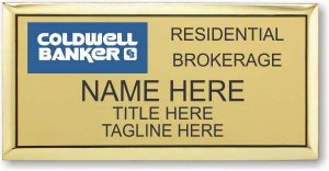 (image for) Coldwell Banker Residential Brokerage Executive Gold Badge (Style 3 W Tag Line)