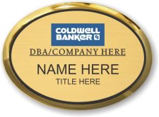 (image for) Coldwell Banker Executive Oval Gold Badge (Style 1)