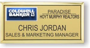 (image for) Coldwell Banker Paradise Hoyt Murphy Realtors Gold Executive Badge - (3d Logo)