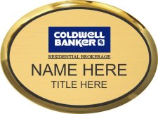 (image for) Coldwell Banker Residential Brokerage Executive Oval Gold Badge (Style 1)