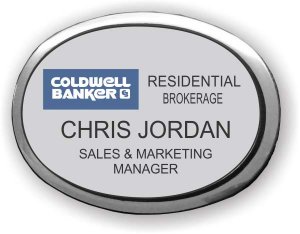 (image for) Coldwell Banker Residential Brokerage Executive Oval Silver Badge (Style 3)