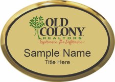 (image for) Old Colony Realtors Executive Oval Gold Badge