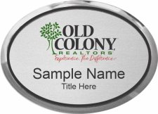 (image for) Old Colony Realtors Executive Oval Silver Badge