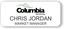 (image for) Columbia Distributing White Badge
