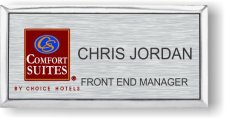 (image for) Comfort Suites Executive Brushed Nickel Badge