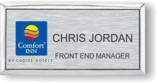 (image for) Comfort Inn Executive Brushed Nickel Badge