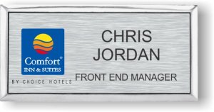 (image for) Comfort Inn & Suites Executive Brushed Nickel Badge