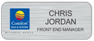 (image for) Comfort Inn Brushed Nickel Badge