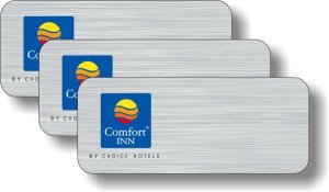 (image for) Comfort Inn Pack of 25 Brushed Nickel Logo Only Badges