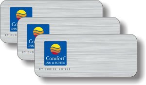 (image for) Comfort Inn and Suites Pack of 25 Brushed Nickel Logo Only Badges