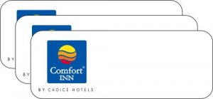 (image for) Comfort Inn Pack of 25 White Logo Only Badges