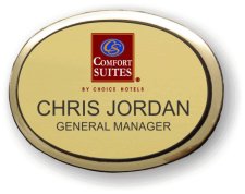 (image for) Comfort Suites Executive Oval Gold Badge