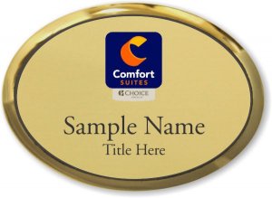 (image for) Comfort Suites Orange Purple Logo Oval Executive Gold badge