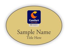 (image for) Comfort Suites Orange Purple Logo Oval Gold badge