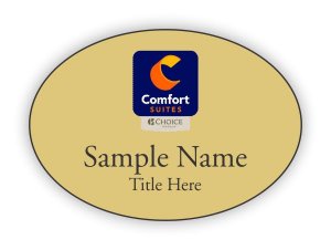 (image for) Comfort Suites Orange Purple Logo Oval Gold badge