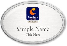 (image for) Comfort Suites Orange Purple Logo Oval Prestige Pebbled badge