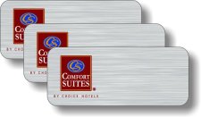 (image for) Comfort Suites Pack of 25 Brushed Nickel Logo Only Badges