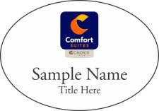 (image for) Comfort Suites Orange Purple Logo Oval White badge