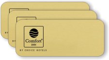 (image for) Comfort Inn Pack of 25 Gold Logo Only Badges (Black logo)