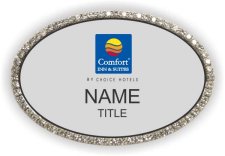 (image for) Comfort Inn & Suites Oval Silver Bling Badge