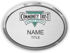 (image for) Community Trust Credit Union Silver Oval Executive Badge