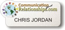 (image for) CommunicationAndRelationships.com Shaped Silver Badge