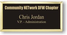 (image for) Community Network Executive Black Gold Framed Badge