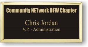 (image for) Community Network Executive Black Gold Framed Badge