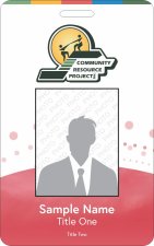 (image for) Community Resource Project, Inc. Photo ID Badge - Red