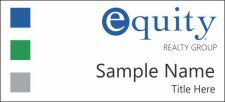 (image for) Equity Real Estate White Square Corner badge