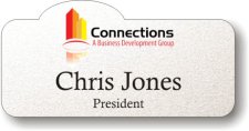 (image for) Connections Business Development Group Shaped White Badge