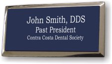 (image for) Contra Costa Dental Society Executive Blue Silver Framred Badge