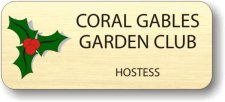 (image for) Coral Gables Garden Club Gold Badge