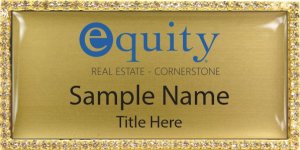 (image for) Equity Cornerstone Real Estate Bling Gold Badge