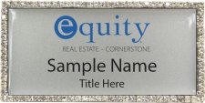 (image for) Equity Cornerstone Real Estate Bling Silver Badge