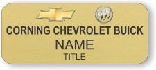 (image for) (CORNING FORD) CORNING CHEVROLET BUICK Gold Badge