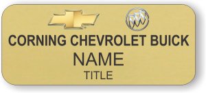 (image for) (CORNING FORD) CORNING CHEVROLET BUICK Gold Badge