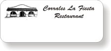 (image for) Corrales La Fiesta Restaurant White Logo Only Badge