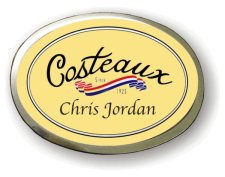 (image for) Costeaux French Bakery Executive Yellow Silver Framed Badge