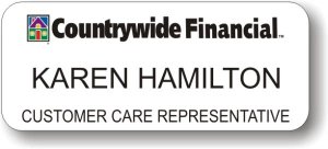 (image for) Countrywide Financial White Badge