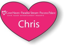(image for) Cove Haven Entertainment Resorts Heart Shaped Badge